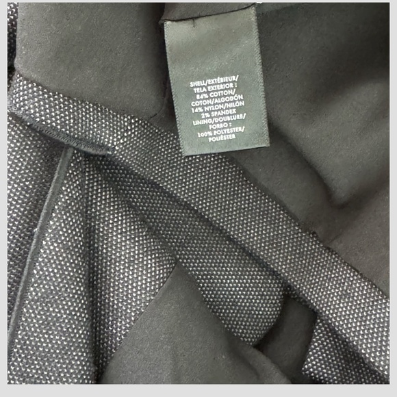Ann Taylor Blazer Jacket Charcoal Grey Zip Pockets Silver Hardware Notch Collar - Picture 9 of 11